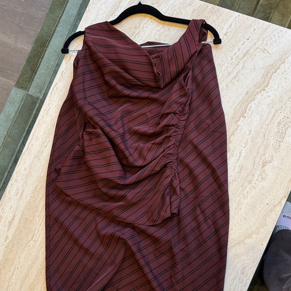 Women's burgundy-Strip set